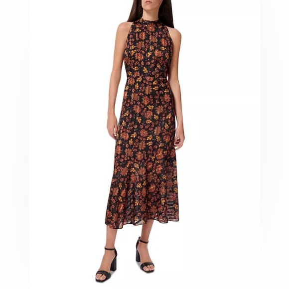 Sam Edelman Paisley Print High Neck Maxi Dress - Picture 1 of 10